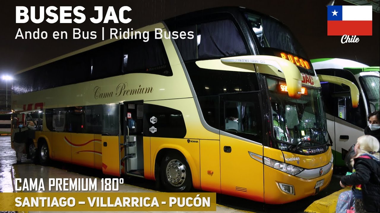 Travel SANTIAGO - PUCON, Автобусы JAC PREMIUM 180 ° | Marcopolo 1800 DD G7 Scania