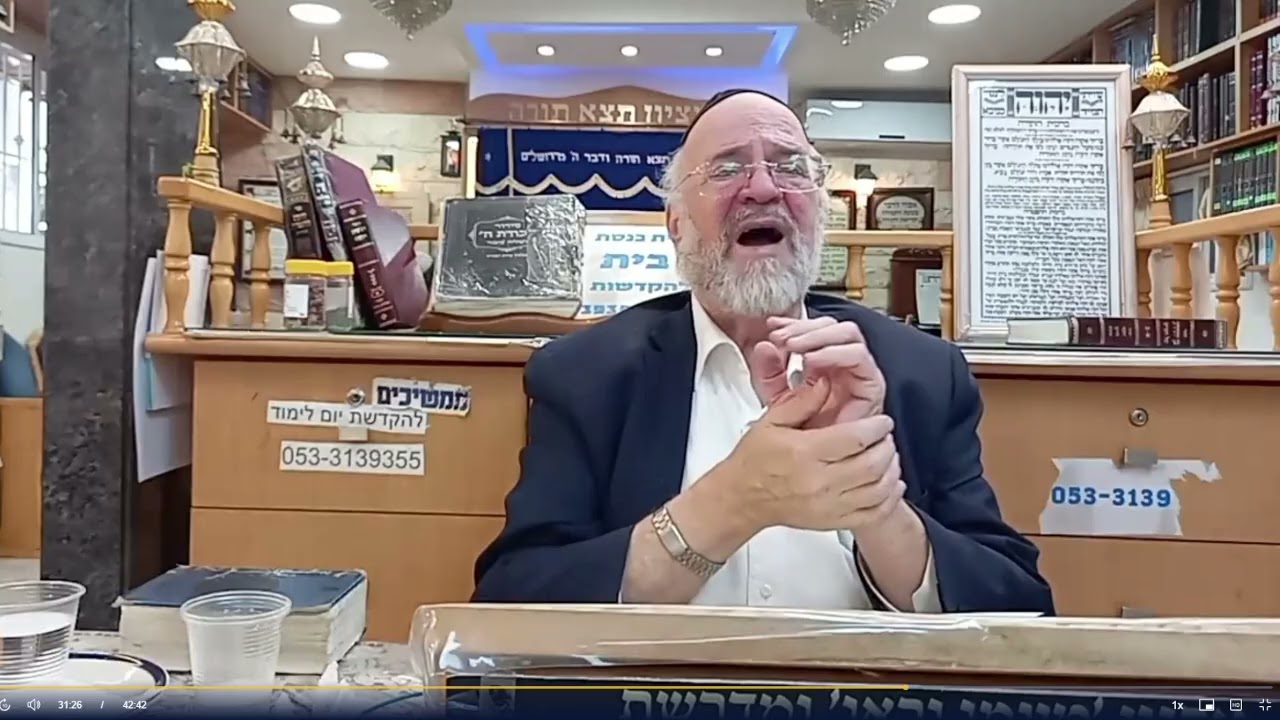 הרב ברוך רוזנבלום - פרשת ויקהל פקודי