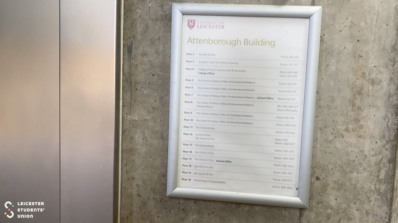 Attenborough Tower | Directions on Campus | Leicester Students' Union