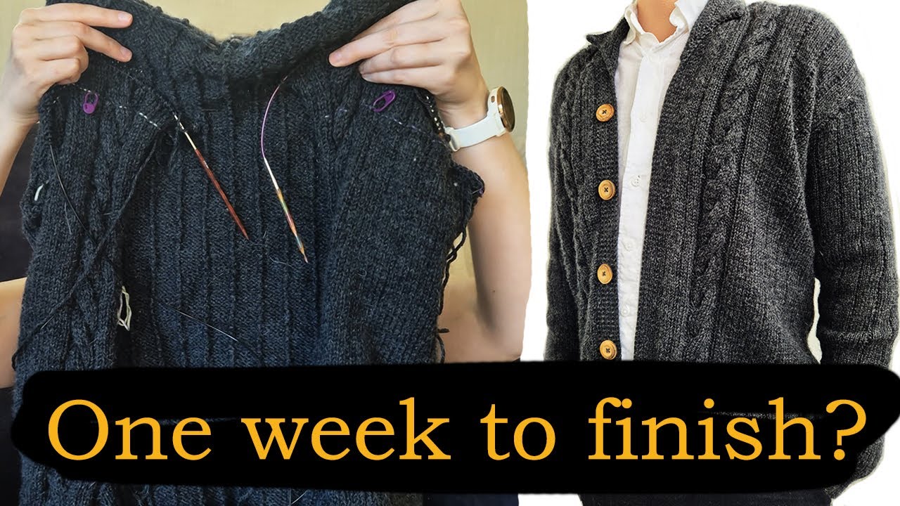 Can I finish this cardigan in one week? | Knitting challenge