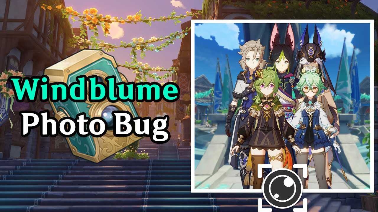 Using Windblume to Break the Camera in Genshin Impact
