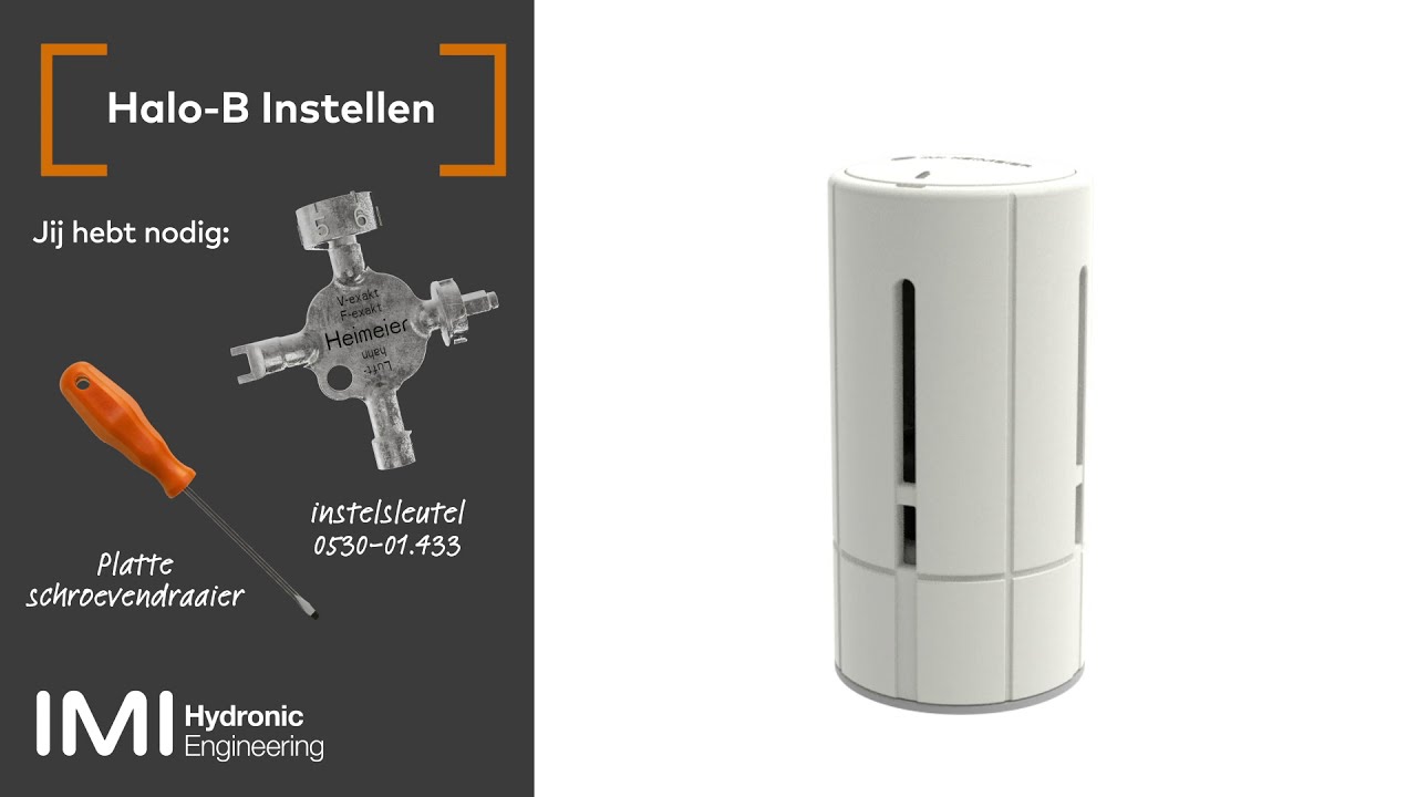 Installatie nieuw thermostatisch regelelement van IMI Heimeier: Halo-B
