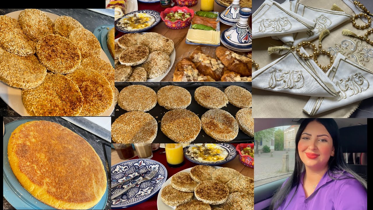عرضة عند صديقتي لفطور😍وجدت #حريشات#شعير ناجحين100%👌#حرشة_الزنقة كاتجي رائعة وساهلة😍أخيراً وصلوني