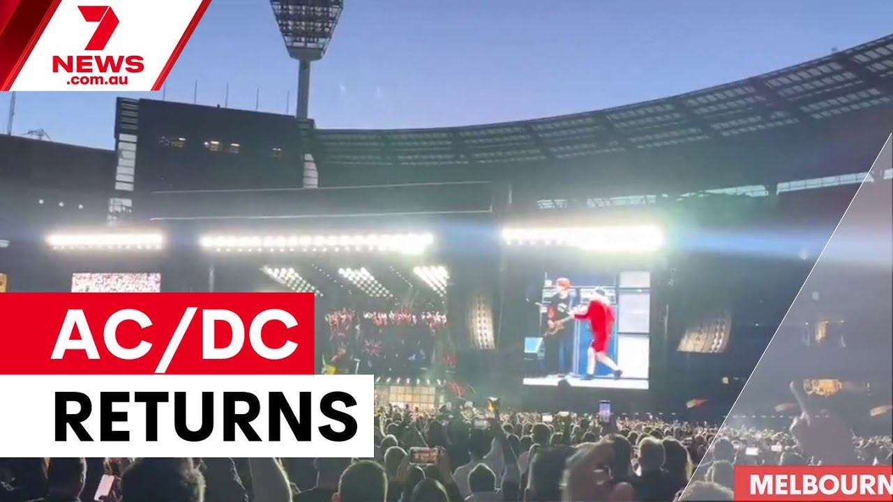 AC/DC kicks off Australian Power Up tour | 7NEWS
