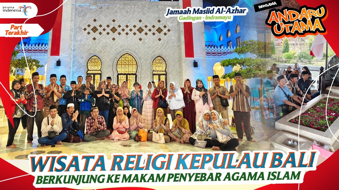 WISATA RELIGI PULAU BALI MENGUNJUNGI MASJID SYEKH ZAYED SOLO BERSAMA JAMAAH AL-AZHAR GADINGAN PART 2