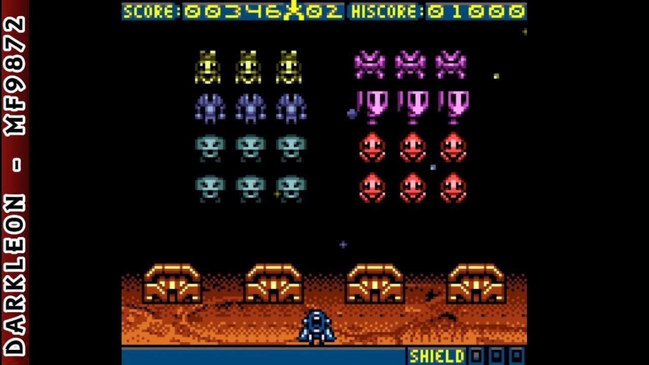 Game Boy Color - Space Invaders © 1999 Activision - Gameplay