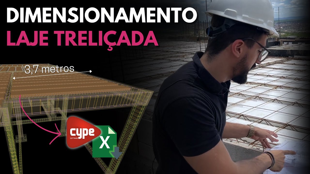 DIMENSIONAMENTO LAJE TRELIÇADA NA PRÁTICA (SOFTWARE + PLANILHA)