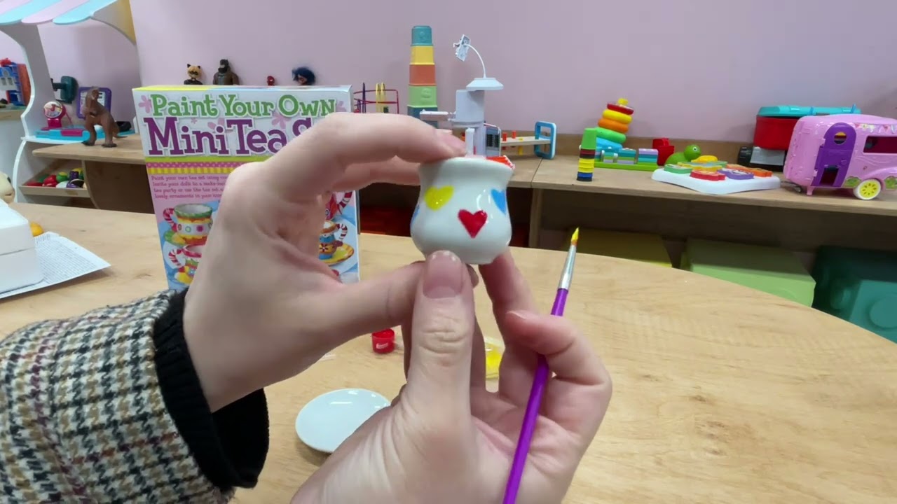 4M Paint Your Own Mini Tea Set UNBOXİNG