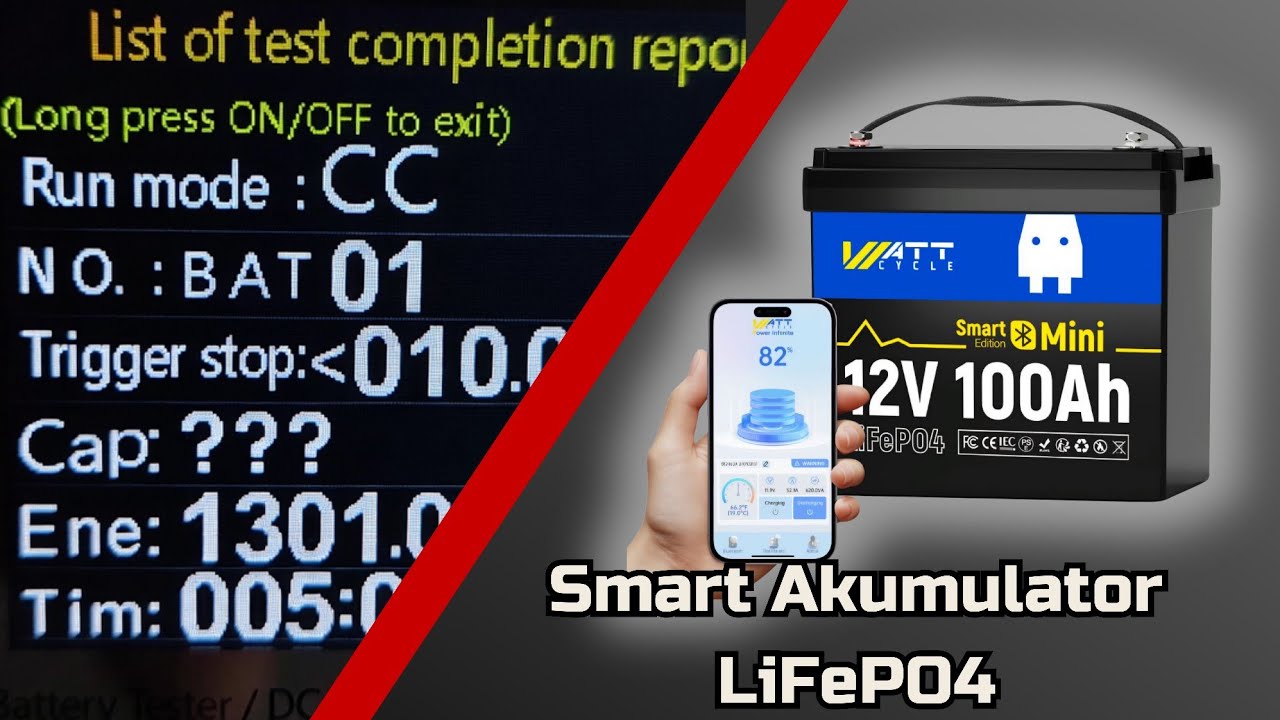 Akumulator LiFePO4 | Wattcycle 12V 100Ah Smart Mini 