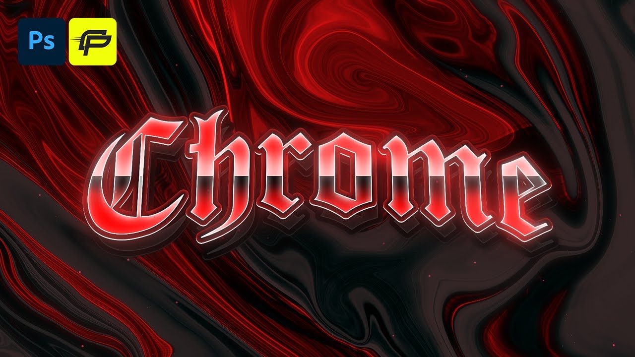 How to Create Chrome Text Effect in Photoshop | Easy Chrome Text Style Tutorial for Beginners