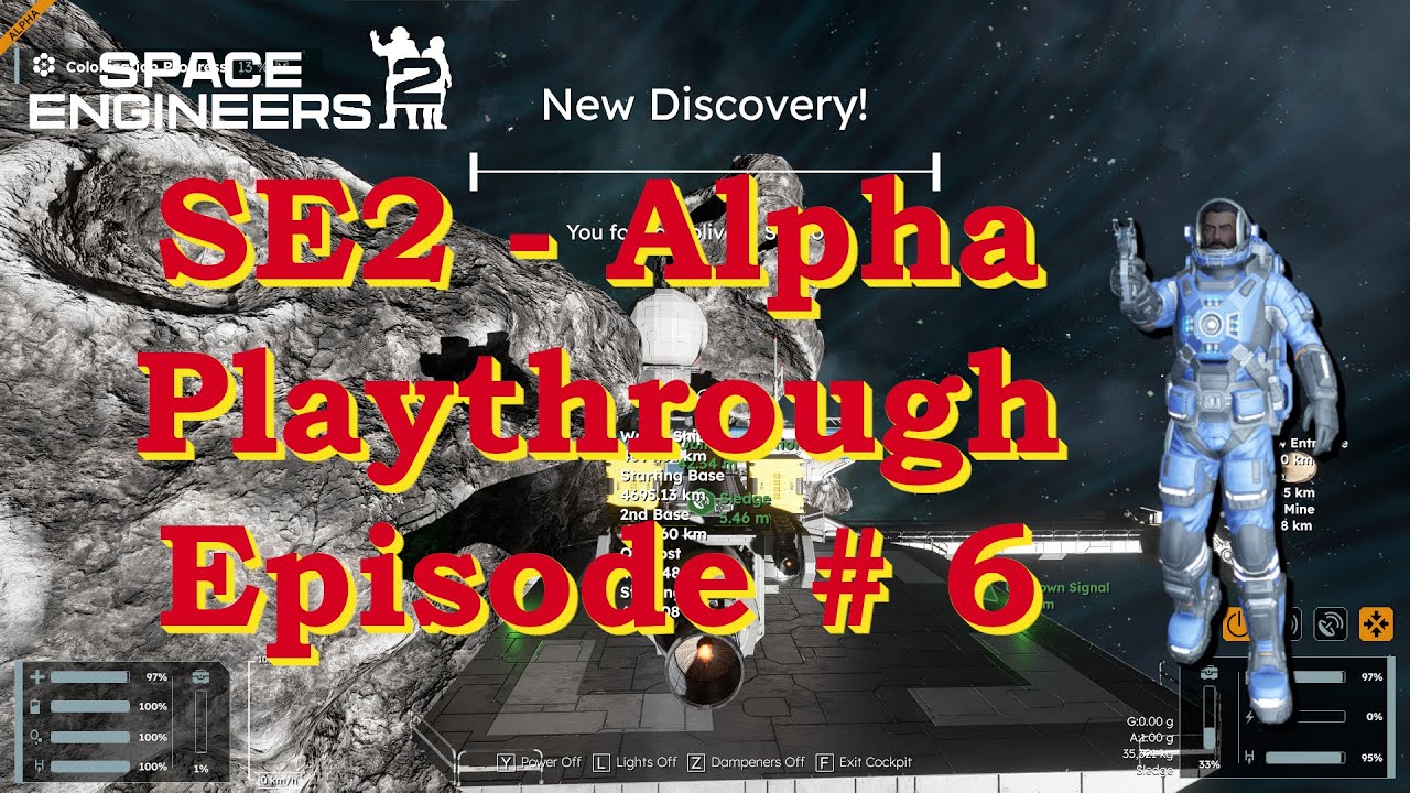 Space Engineers 2 – Alpha Playthrough – Episode #6 – Kemik Finished – onto the Oblivara System!