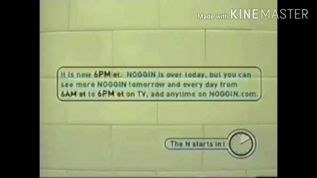 Noggin Goodbye song