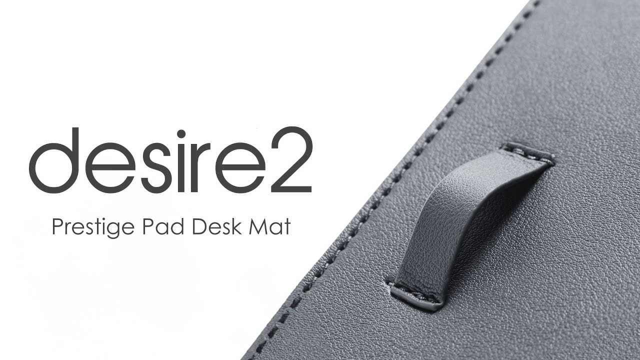 Tura DESIRE2 - Desk Mat Grey Vegan Leather