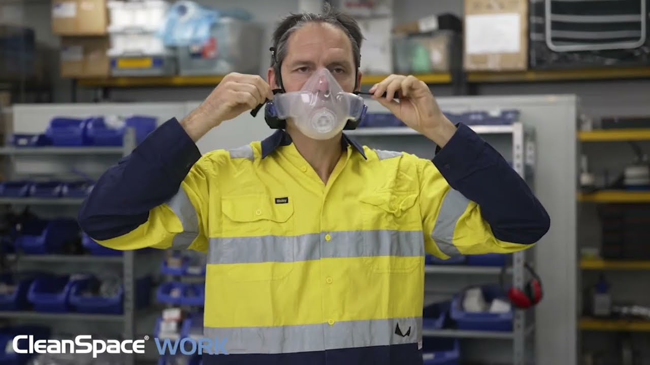 CleanSpace® WORK  |  Easy-to-Don Half Mask - German