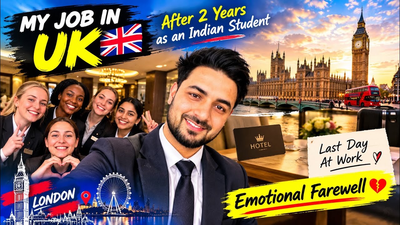 I left My Job in UK 🇬🇧 After 2 Years as an Indian student | My last day at work | Emotional Farewell