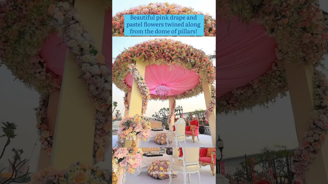 Five beautiful mandap decor ideas. ❤️ #weddingplanner #weddingdecor #mandapdecor #indianwedding