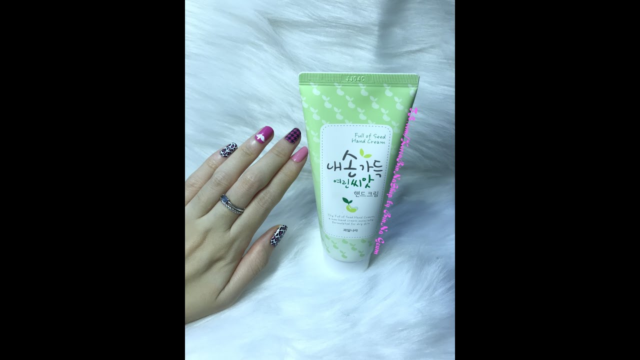 [BinNaShop] Kem dưỡng tay H&agrave;n Quốc Kwailnara Full of seed Hand cream 과일나라 내손가득 여린 씨앗
