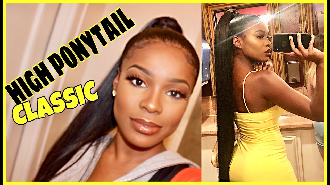 HOW TO: QUiCK & EASY HiGH PONYTAiL (NO GLUE)