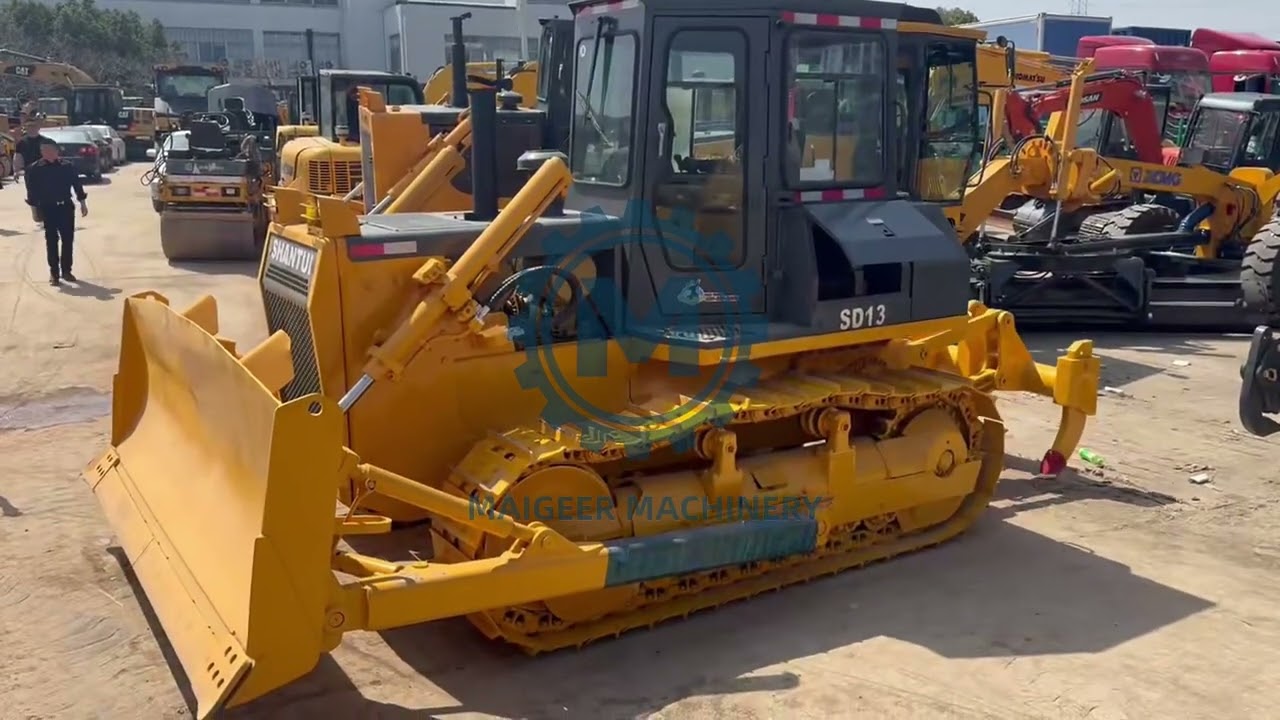 Used Shantui SD13 Bulldozer | Track 95%, Brand New Cab Interior