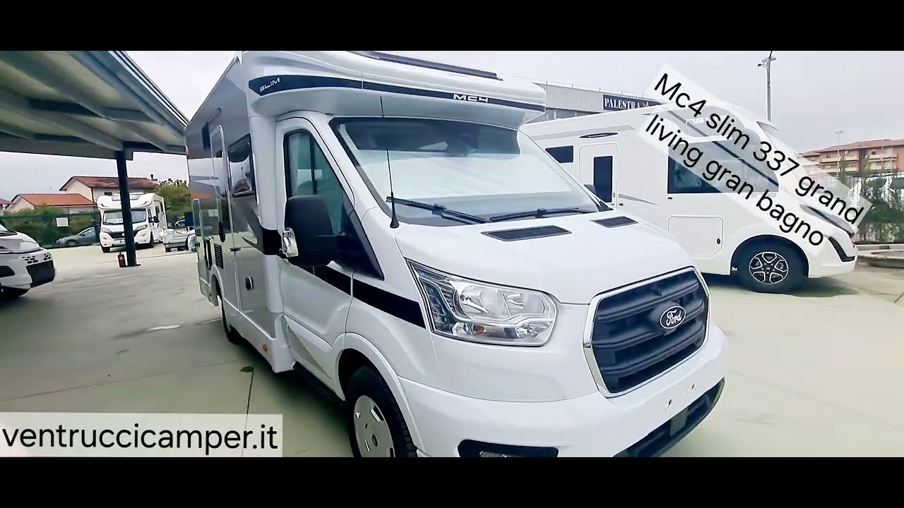 Novità 2025 Mclouis slim mc4 337 tutto incluso 165cv grand living con bagno in coda e garage 6.39m