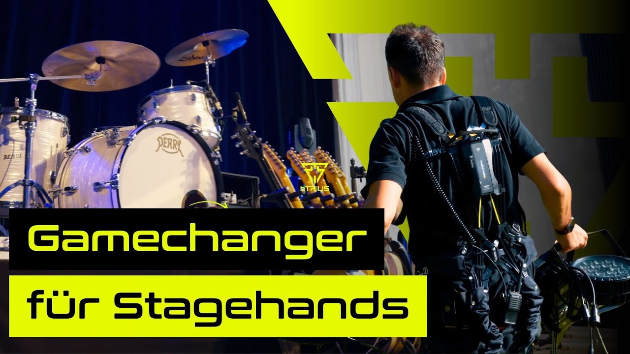 Exoskelett im Einsatz in der Eventtechnik – weniger Rückenschmerzen, mehr Power im Job! 💪🎶