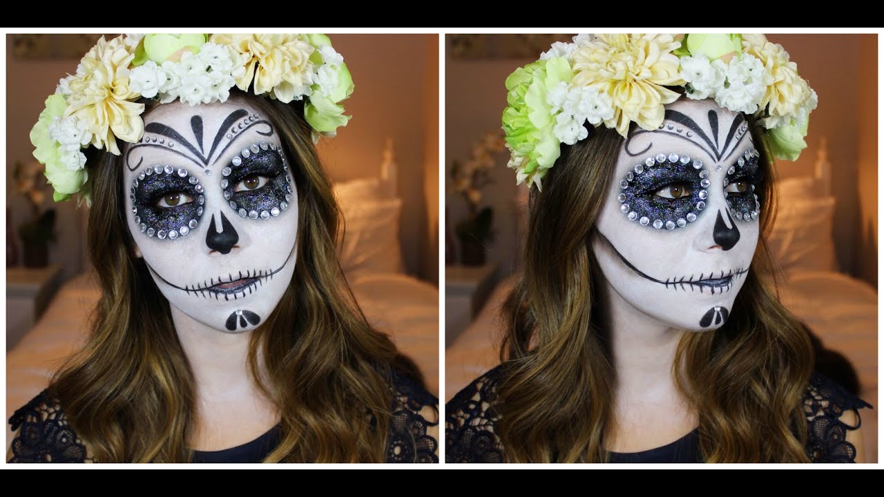 Halloween Makeup: Day Of The Dead Sugar Skull