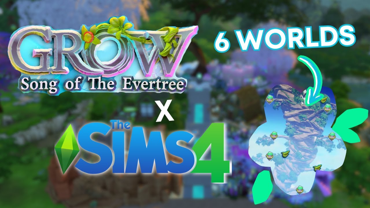 Each Tiny Home is A Different 'Evertree' World | The Sims 4 speed build