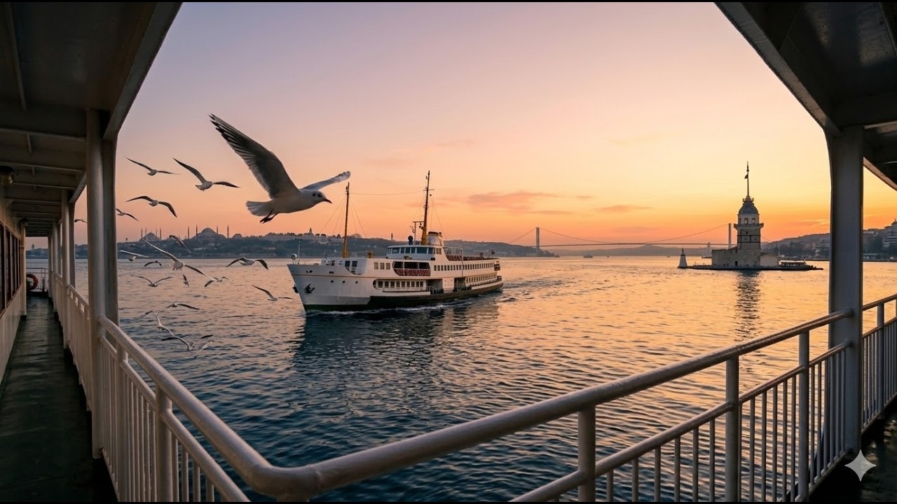 A Rainy/Sunny Day on the Bosphorus | Istanbul Ferry Vibes - 12 March 2026
