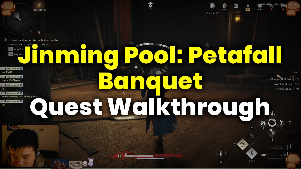 Jinming Pool: Petalfall Banquet Lost Chapter Quest Walking &mdash; Where Winds Meet