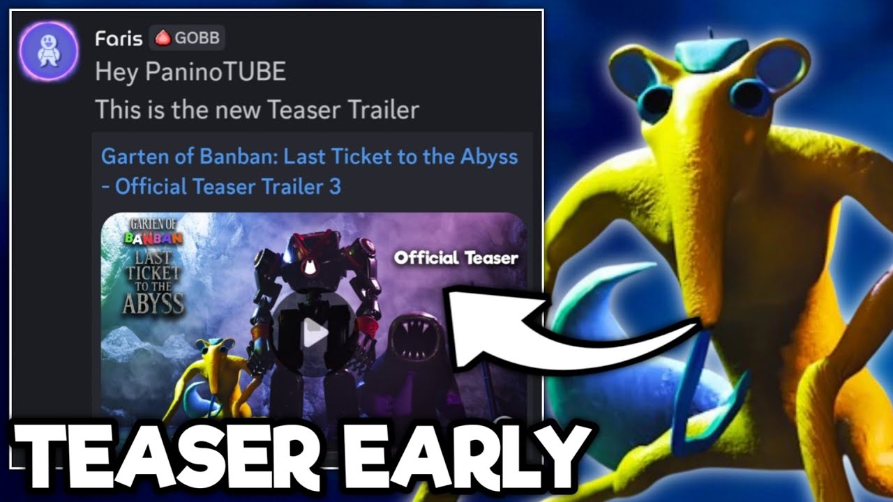 Garten of Banban 9 - THEY JUST SENT ME the TEASER TRAILER in EARLY ACCESS