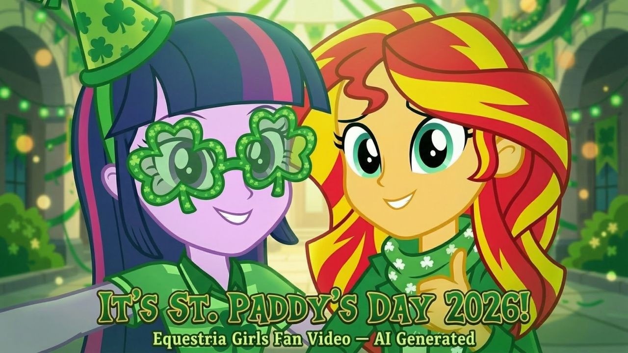 It's St Paddy's Day 2026! Equestria Girls Fan Video AI Generated