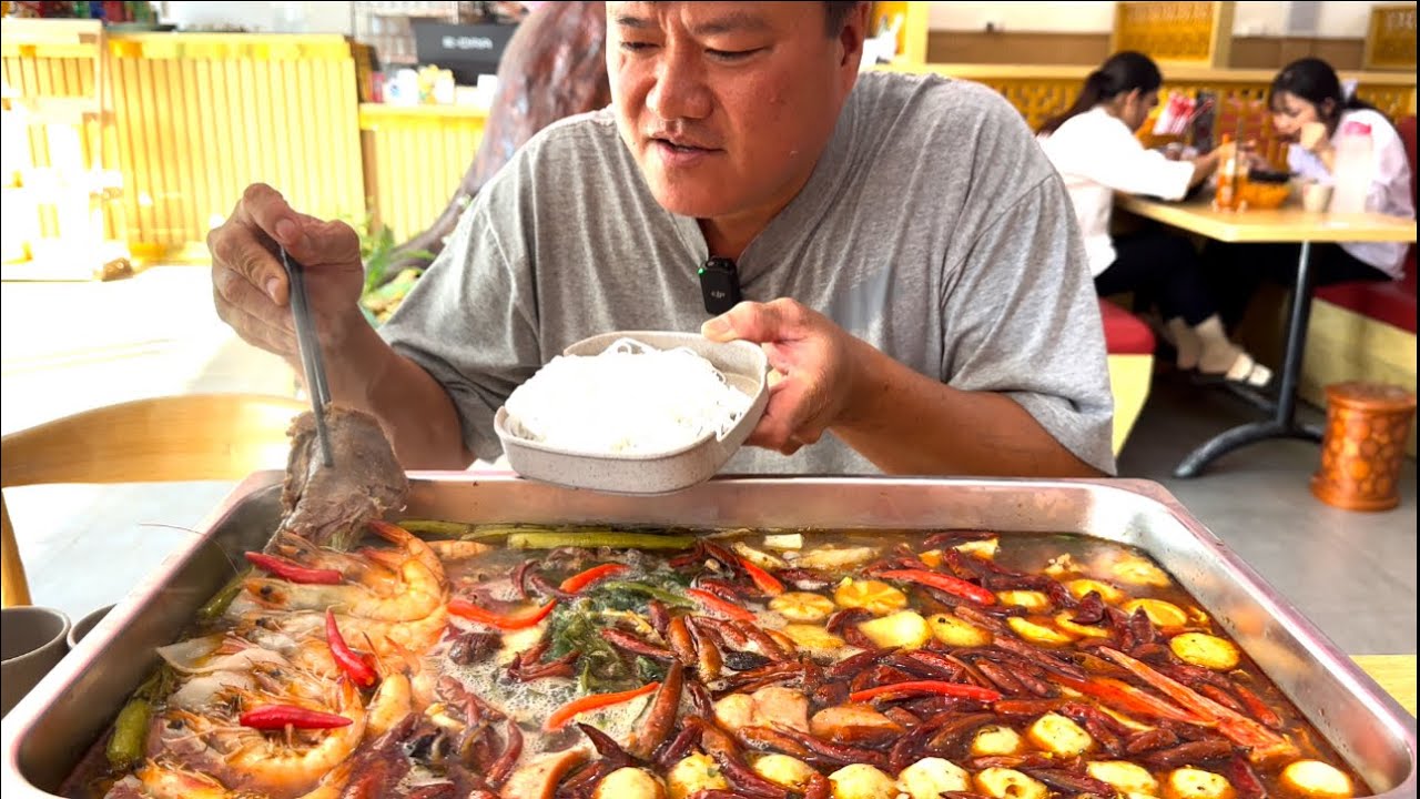 Thử Thách Ăn Cay, Lẩu Nhật Khổng Lồ Siêu Cay 10 Cấp Độ Thắng Được 2.000.000đ | ATN