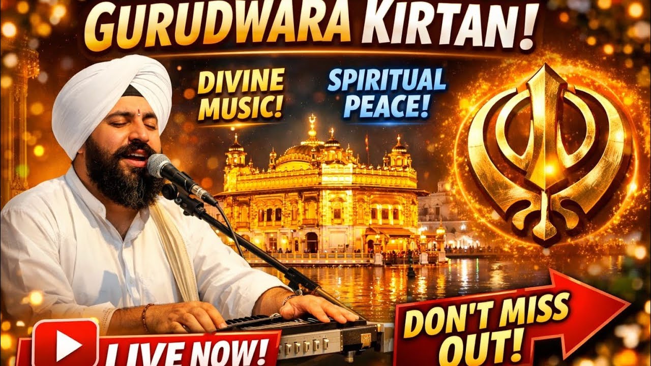 LIVE KIRTAAN GURUDWARA|| Gurudwara Shri Guru Nanak Dev Ji is live