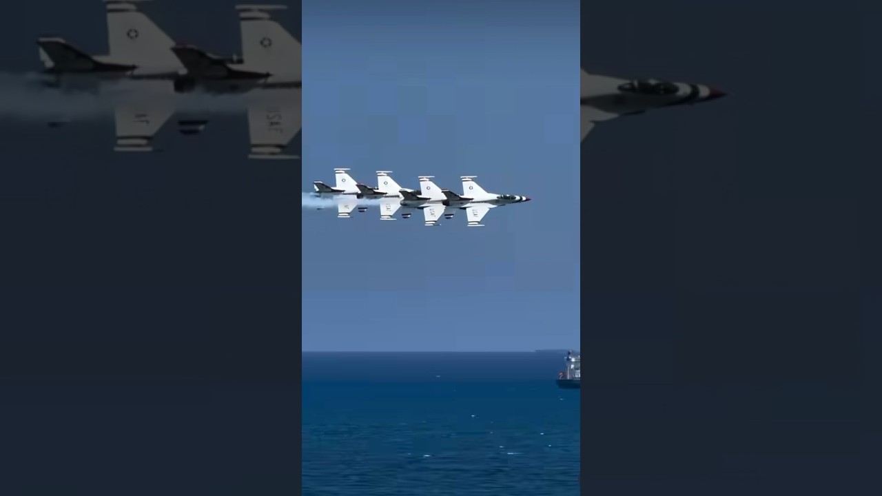 How many Fighter Jets did you see 👀 | F16 ThunderBirds Epic Video! 🇺🇸 🦅
