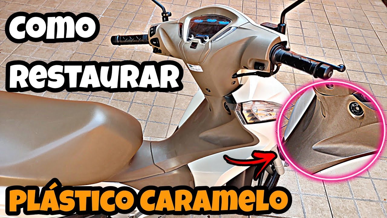 Como Restaurar os Plásticos Caramelo da Biz