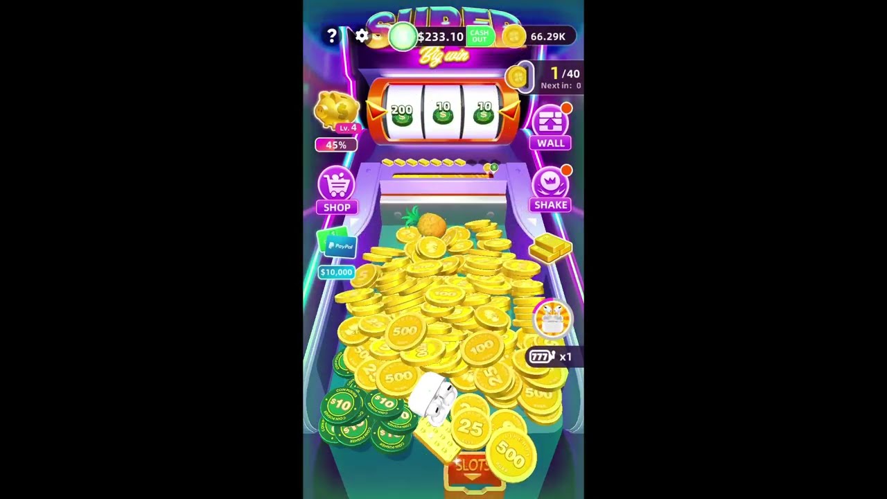 Part 2 Mobile App Gaming Coin Pusher Big Win Legit Or Scam Testing Game Play