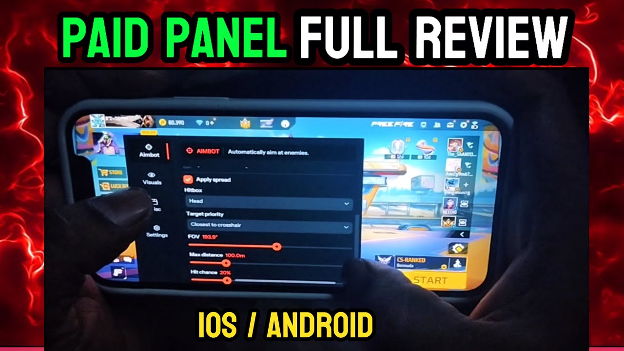 PAID PANEL Full Review in Hindi ￼🔥 | Free Fire Aimbot Hack iOS/Android | FF Headshot Script 2025