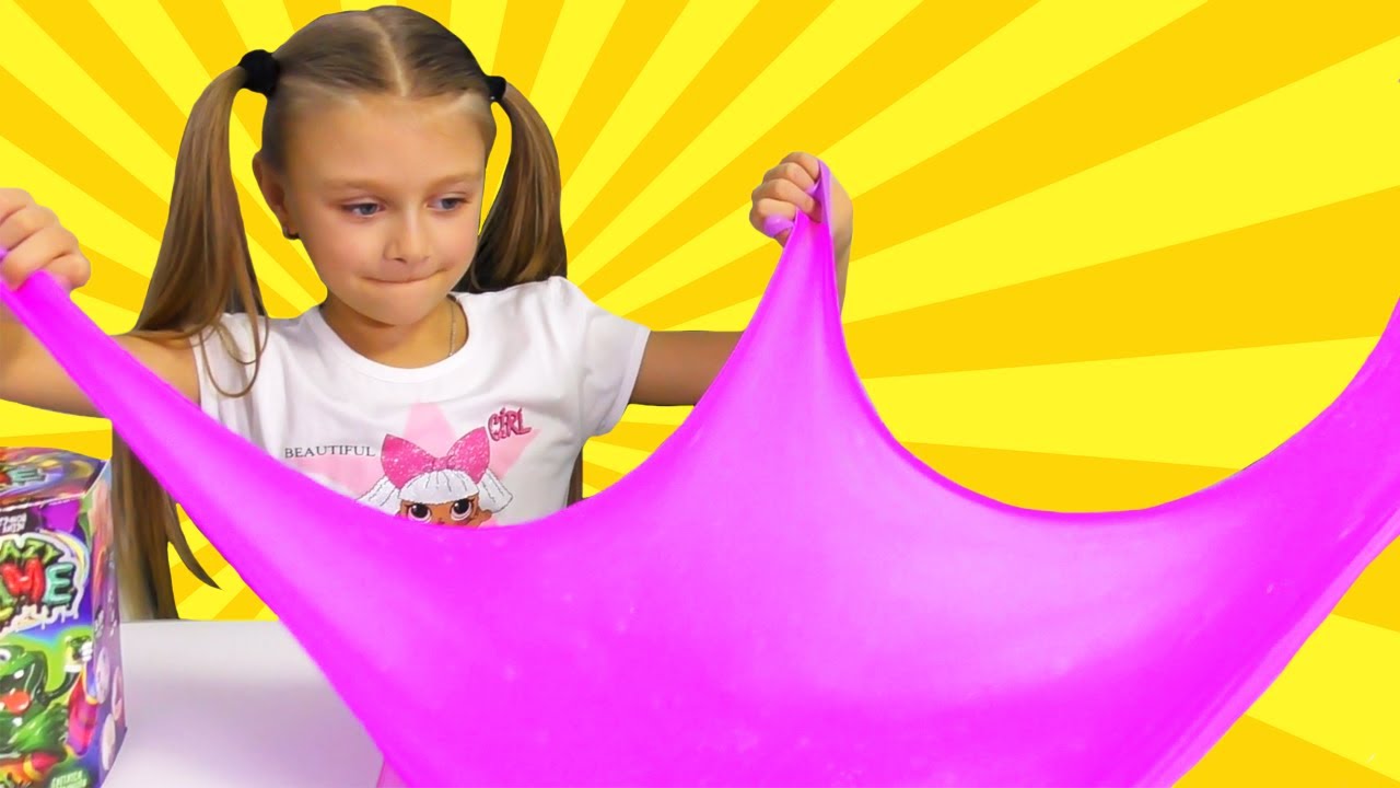 Светящийся Лизун Fluffy Slime от Ярославы