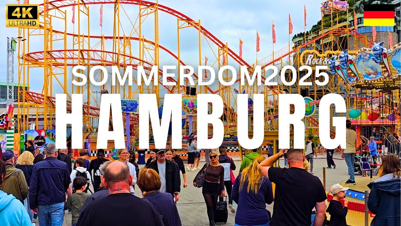 Sommerdom 2025 Hamburg 🎡 | Full 4K 60FPS Walking Tour &ndash; Germany&rsquo;s Biggest Summer Festival
