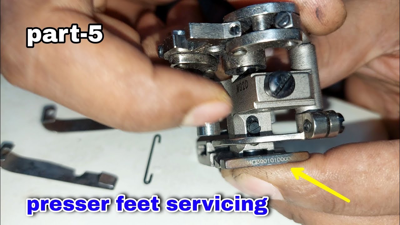 flat-seamer sewing machine presser feet service, part # 5