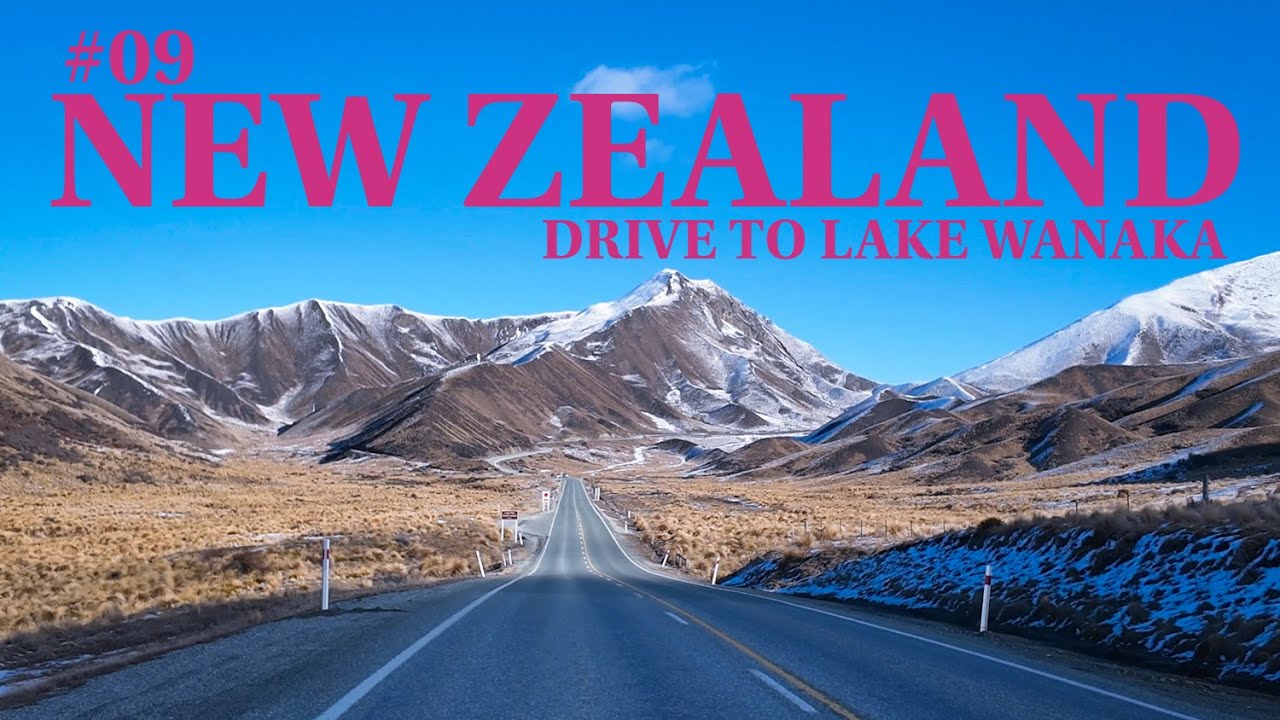 NEW ZEALAND SOUTH ISLAND | WINTER SCENIC DRIVE TO LAKE WANAKA FROM OMARAMA CLAY CLIFFS [4K]