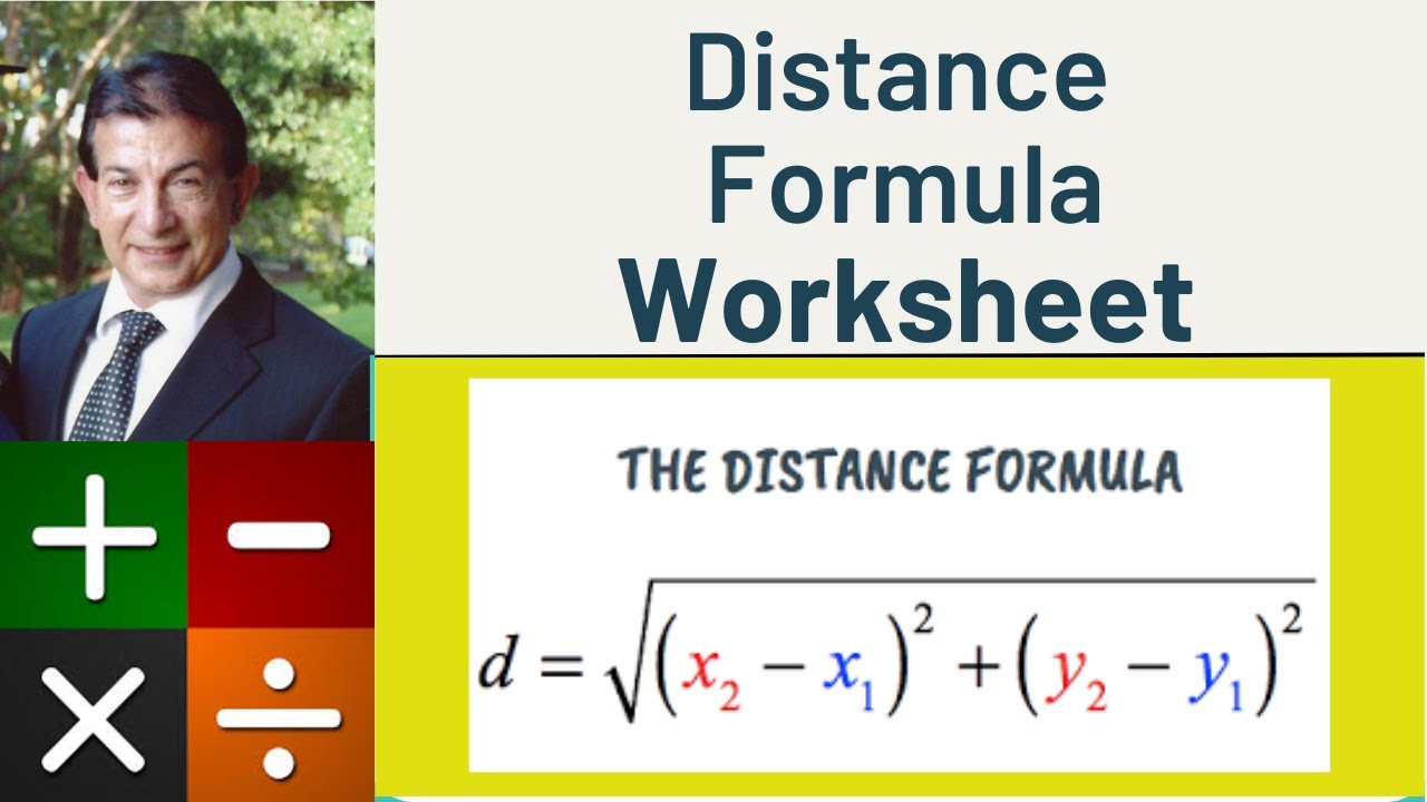 Distance Formula Worksheet
