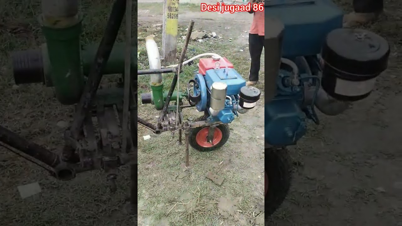cycle Mein pumping set kaise karen desi Jugaad engineering 86 #desi #cyclepumpingsetkaren