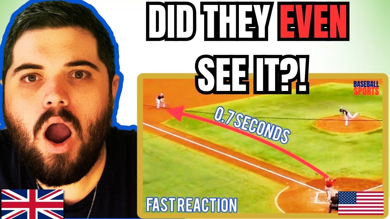 British Guy Reacts to MLB CRAZY Millisecond Reactions 