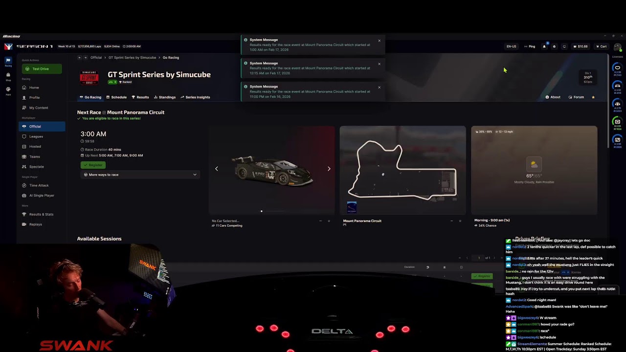 PCUP Sebring, GT3 Bathurst | VRS 60hz | #iRacing