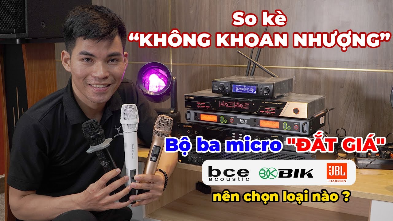 So kè KHÔNG KHOAN NHƯỢNG bộ 3 micro 