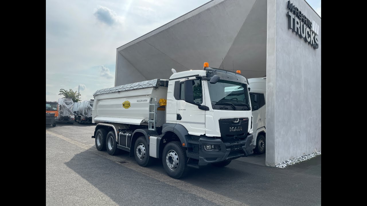 MAN 41.480 8x4 mit Meiller Half Pipe Euro6