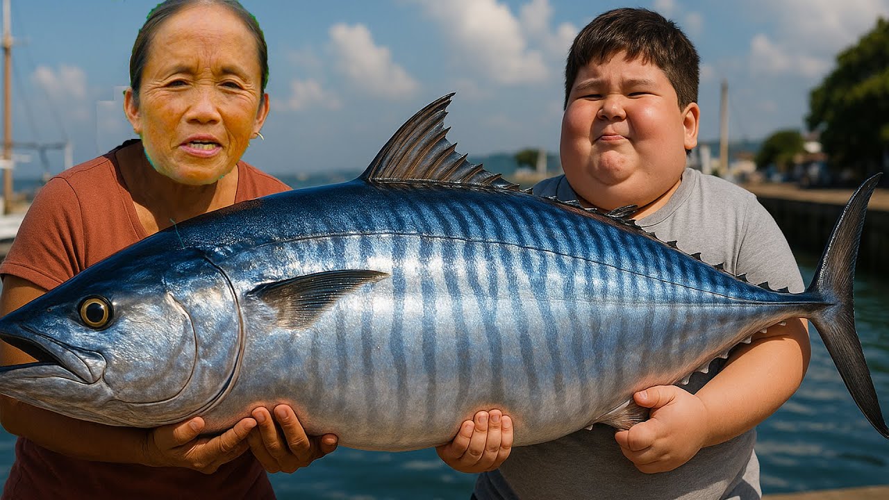 Bà Tân Vlog - Lần Đầu Nướng Con Cá Thu Khổng Lồ 50Kg Dưới Lòng Đất
