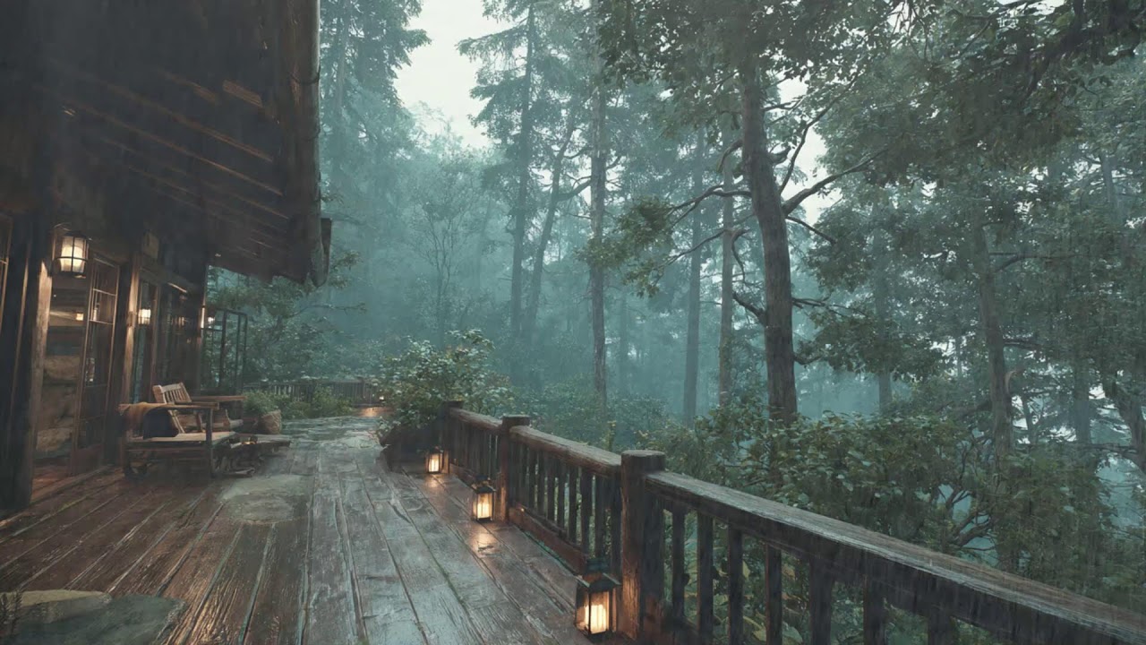12 Hours of Rain on Cabin Roof — Insomnia Relief & Relaxation