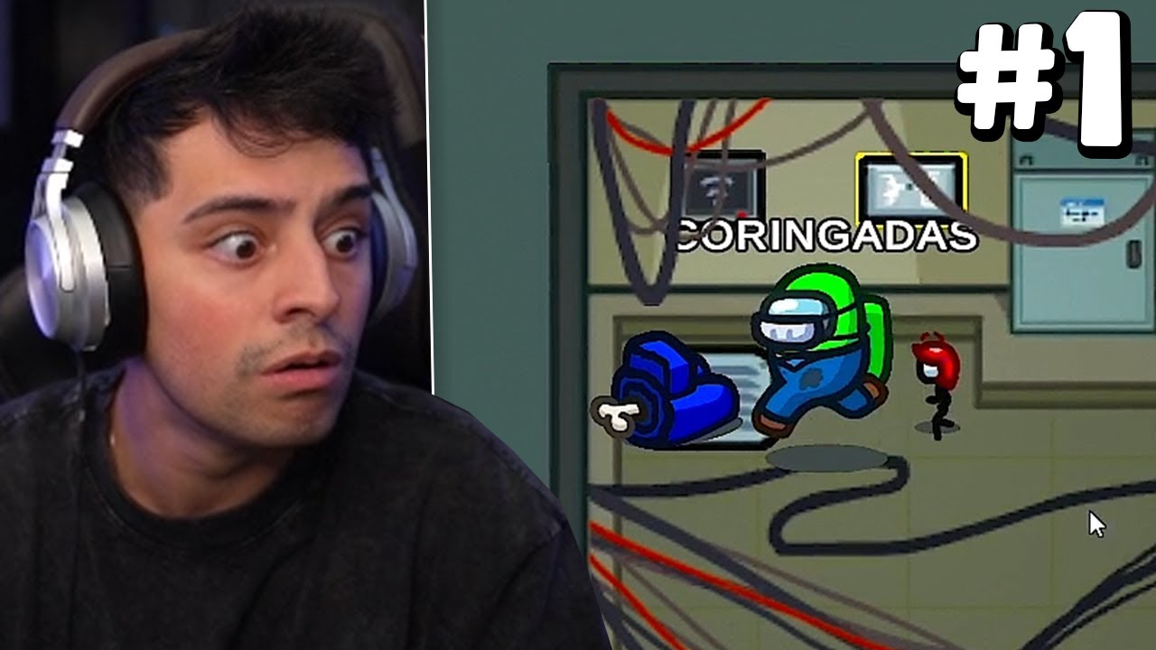 CORINGA jogando AMOUNG US com os AMIGOS! ep 1
